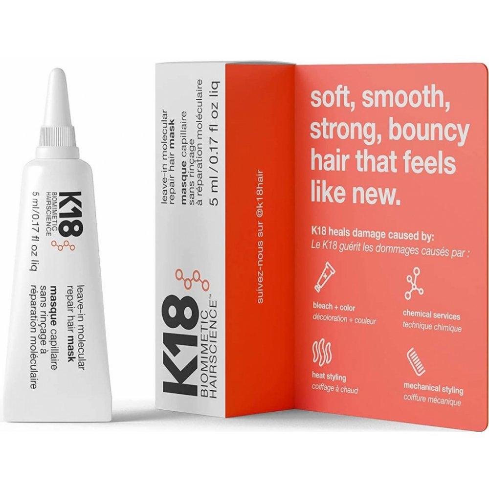 K18 LEAVE-IN MOLECULAR REPAIR HAIR MASK - 5ML